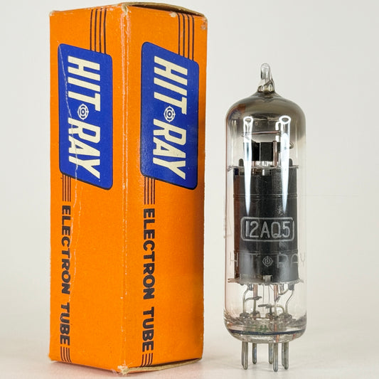 (1) Tested Hit Ray (Hitachi) 12AQ5 Tube with Box Made in Japan Date Code 1-9 (a)