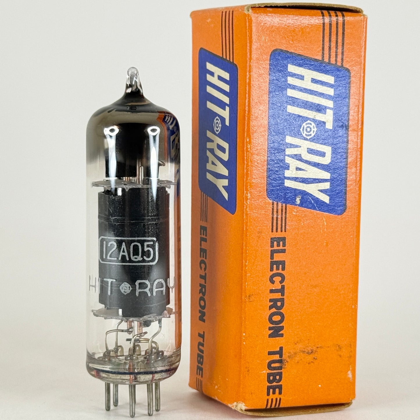 (1) Tested Hit Ray (Hitachi) 12AQ5 Tube and Box Made in Japan Power Amp Tube (b)