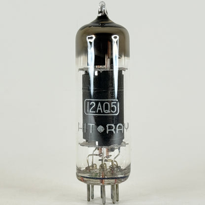 (1) Tested Hit Ray (Hitachi) 12AQ5 Tube and Box Made in Japan Power Amp Tube (b)