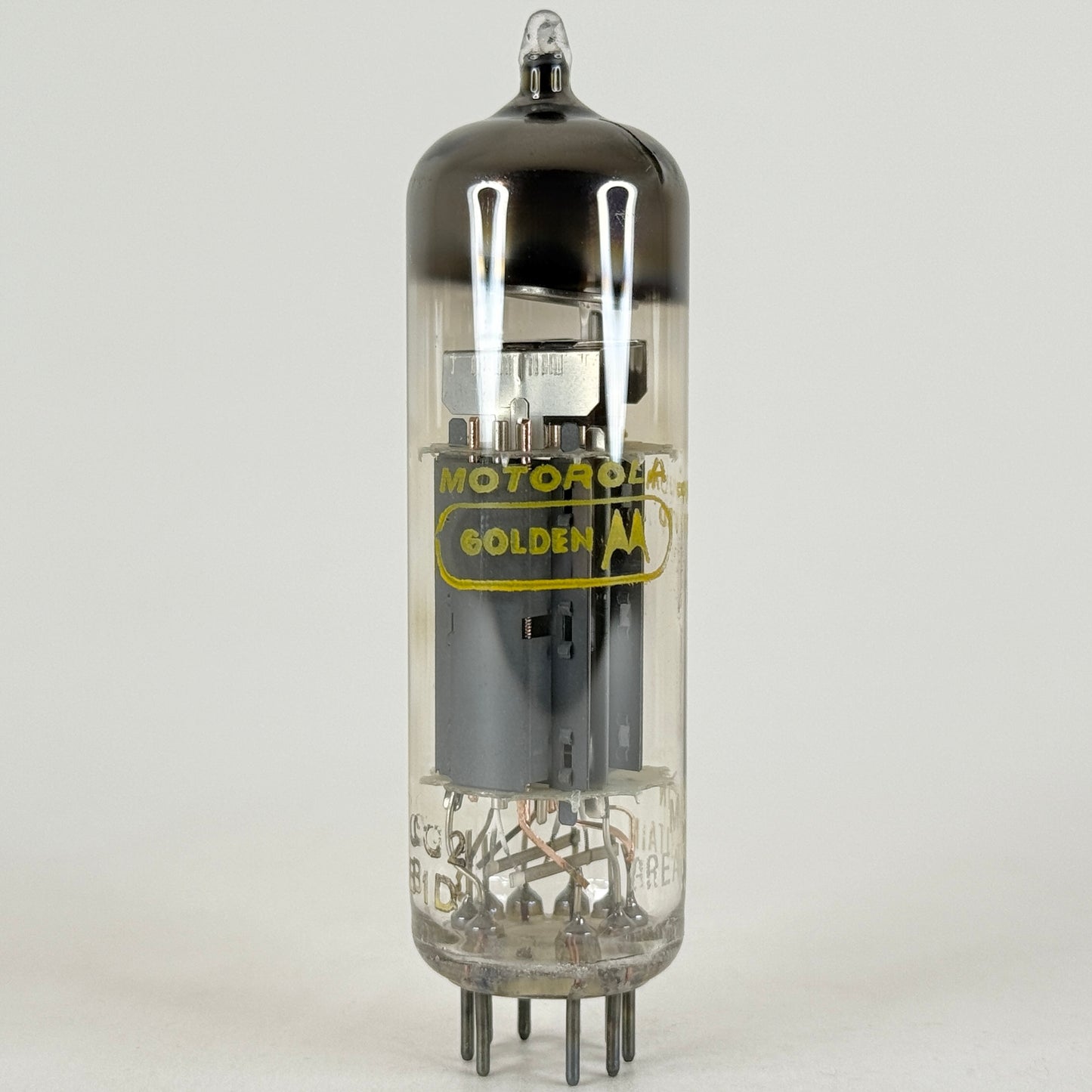 (1) Tested Motorola 6BM8 Tube Great Britain Mullard Blackburn Etch Code CG2 B1D