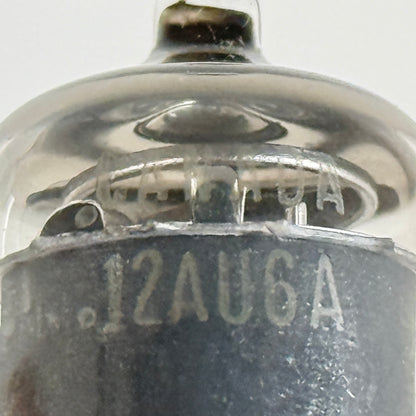 Tested Matched Pair GE 12AU6A Tubes Codes PN Made in Canada 12AU6 A Pentodes