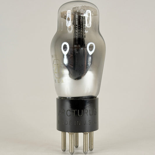 (1) Tested Arcturus Type 27 Tube Engraved Base 27 Tube Triode Vacuum Tube