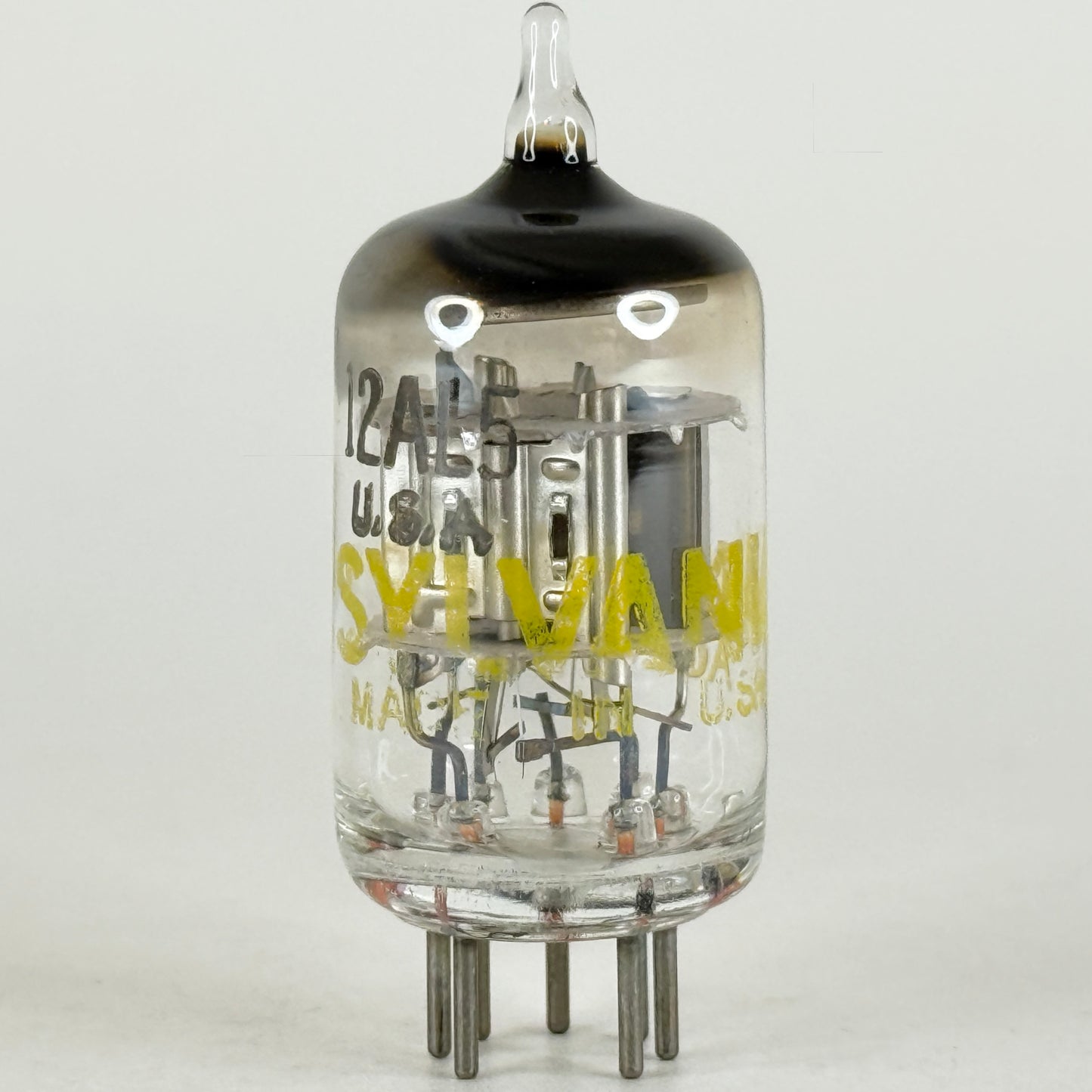 (1) Tested Balanced Sylvania 12AL5 Tube with Box Date Code NR ACL Dual Diode