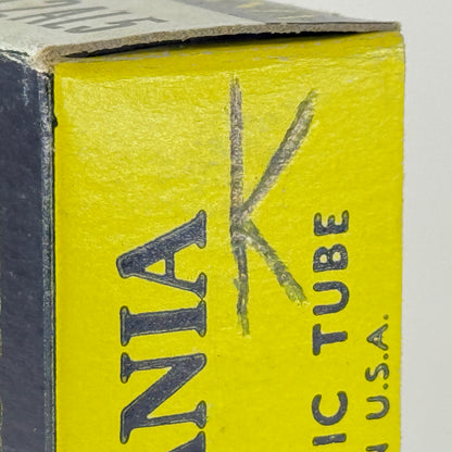 (1) Tested Balanced Sylvania 12AL5 Tube with Box Date Code NR ACL Dual Diode
