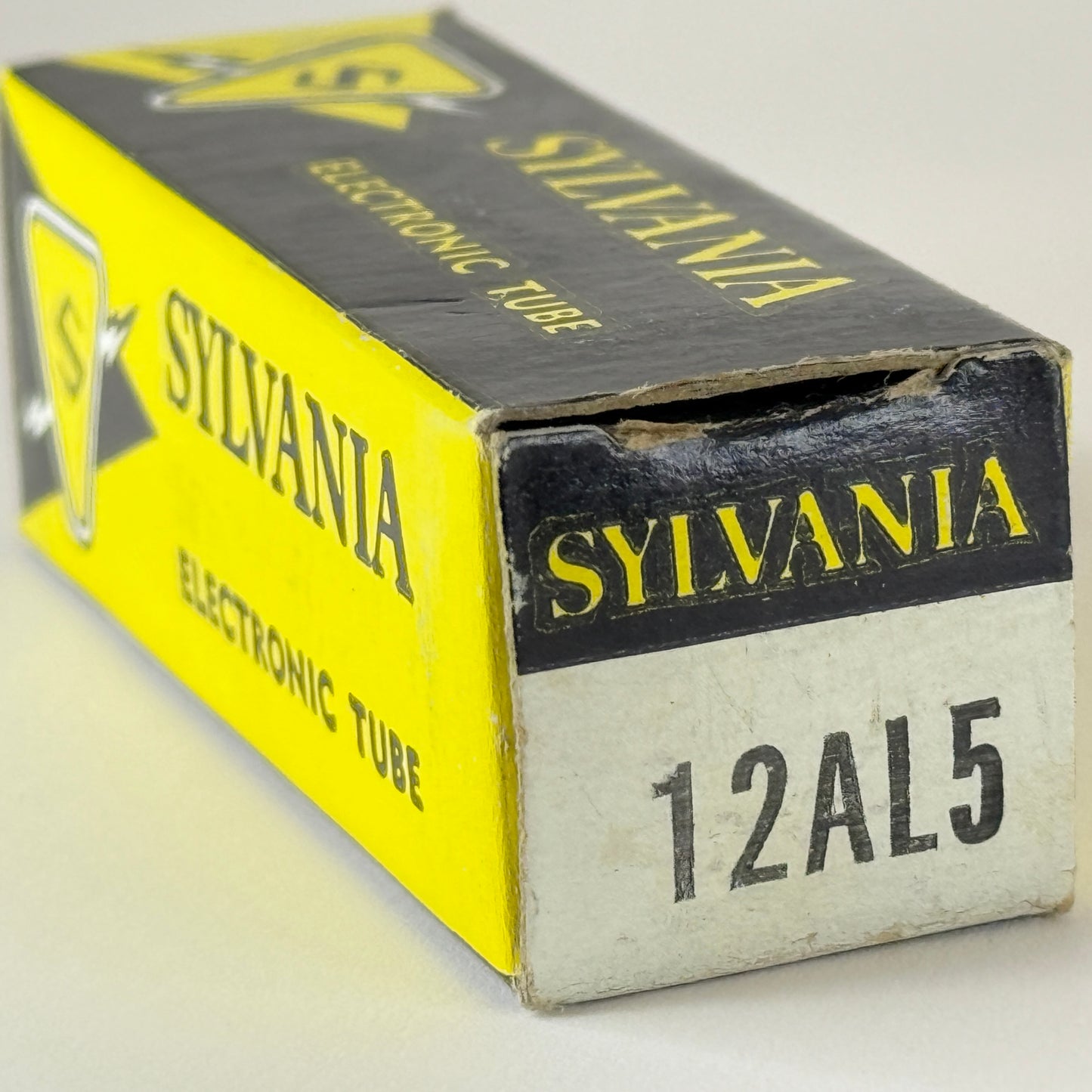 (1) Tested Balanced Sylvania 12AL5 Tube with Box Date Code NR ACL Dual Diode