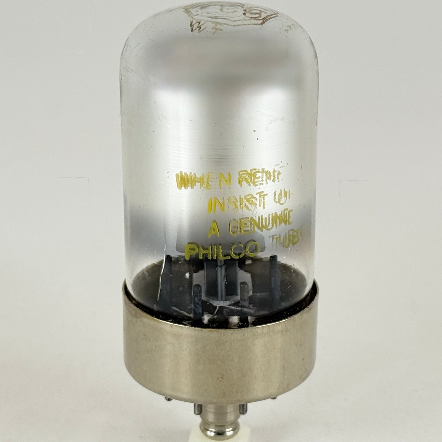 (1) Tested Philco 7C6 Tube Date Code 6S Loctal Tube Double Diode Triode Tube