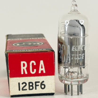 (1) Tested RCA 12BF6 Tube with Box Date Code KH Double Diode Triode Vacuum Tube