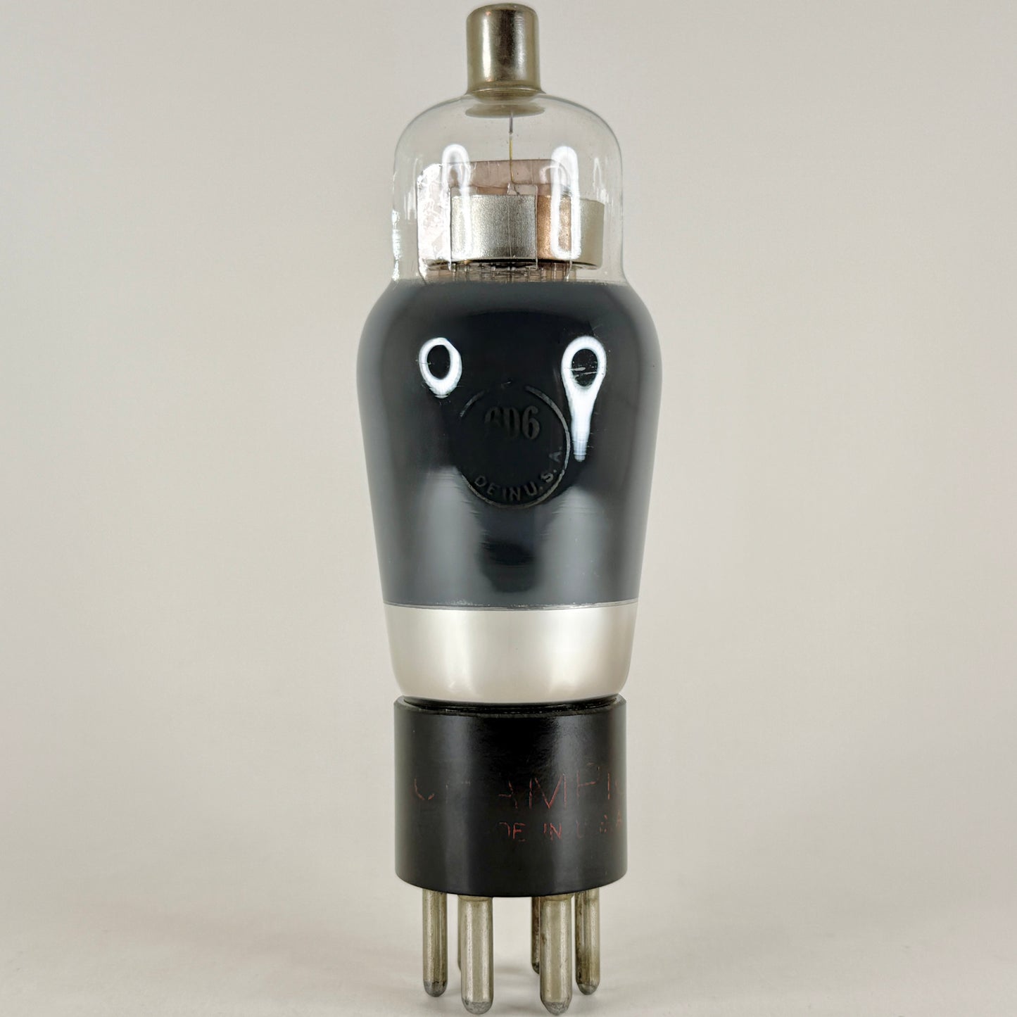 (1) Tested Champion 6D6 Tube Date Code C3C Remote Cutoff Pentode Vacuum Tube