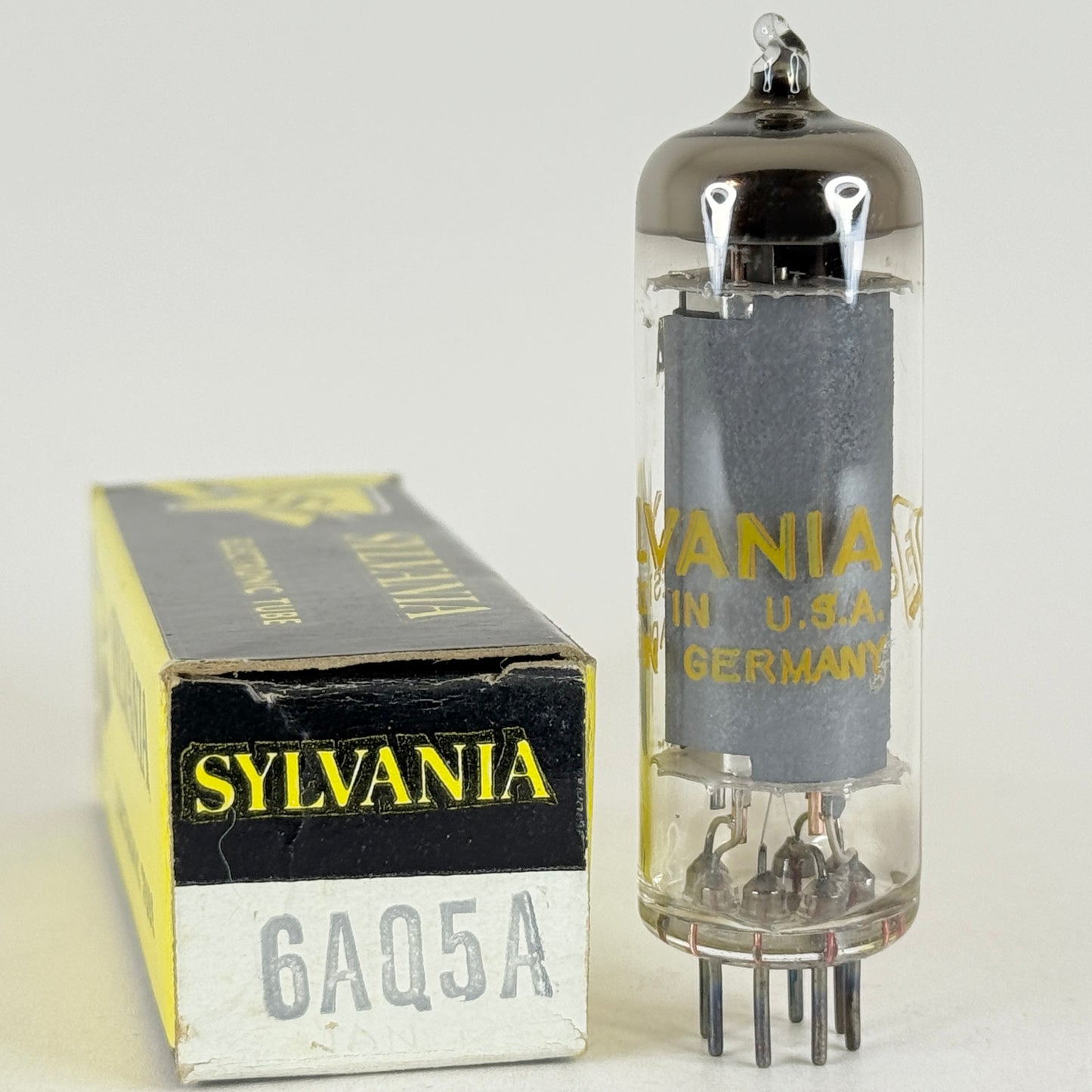 (1) Tested NOS Sylvania 6AQ5A Tube Made in Germany Code KAE am Power Vacuum Tube