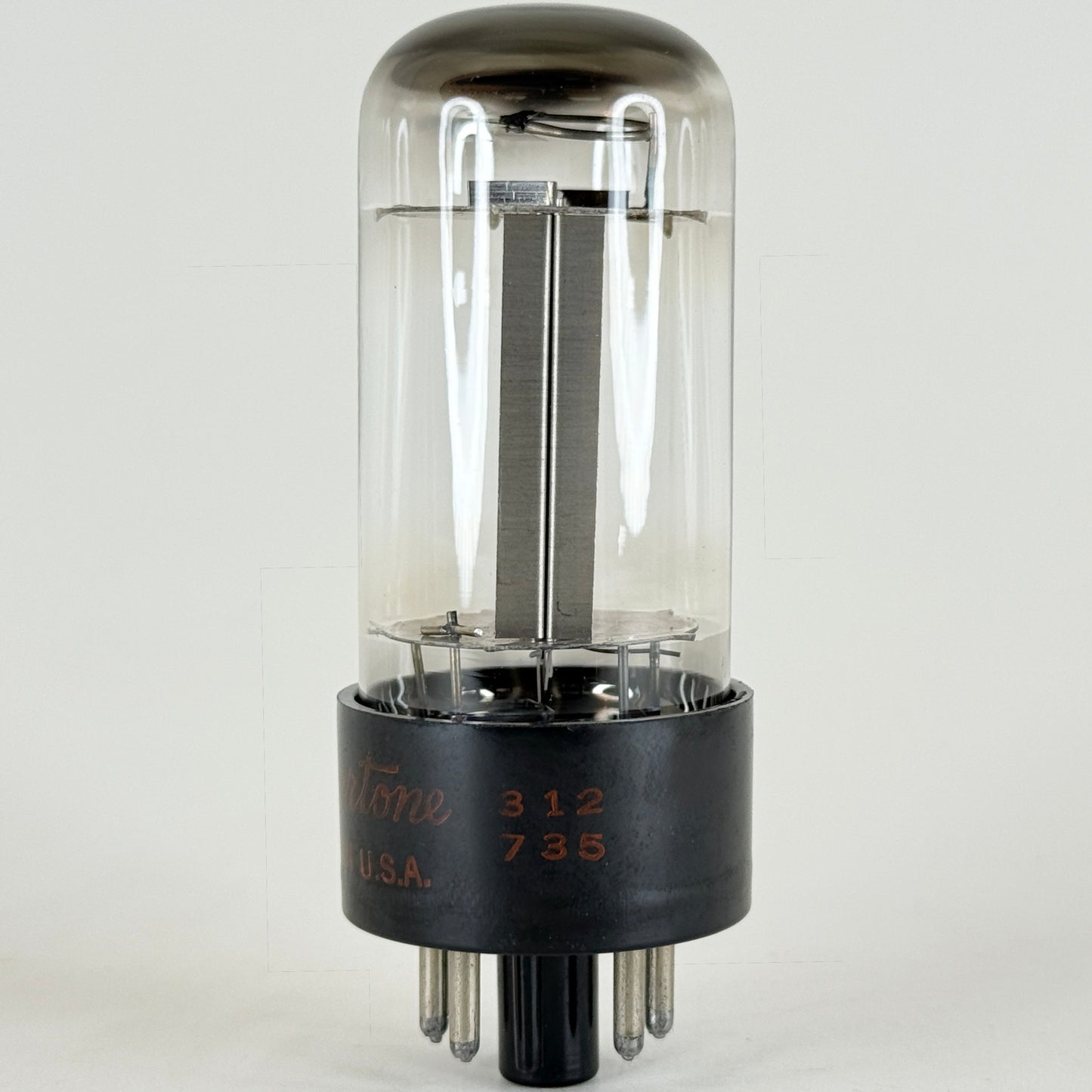 (1) Tested Silvertone 12AX4GTA Tube Code 735 Sylvania EIA Half Wave Rectifier