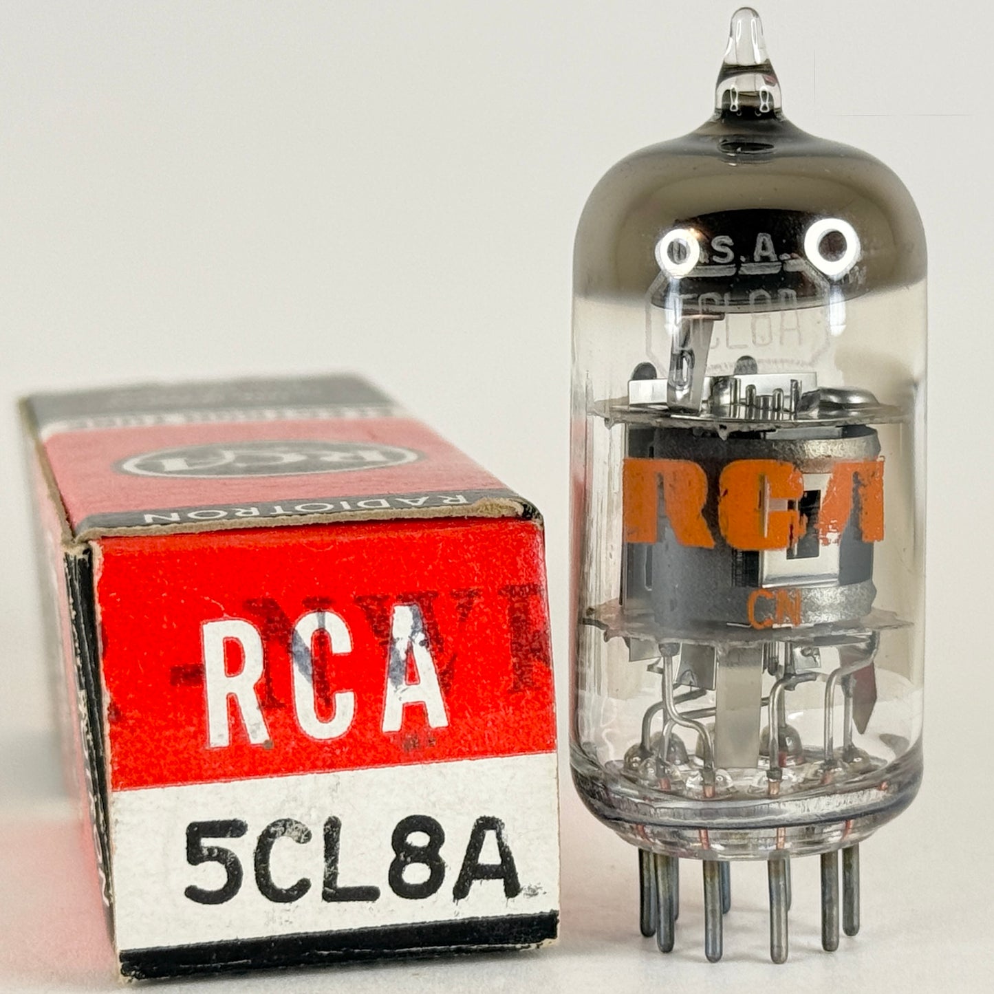 (1) Tested RCA 5CL8A Tube with Box Date Code CN Medium Mu Triode Sharp Tetrode