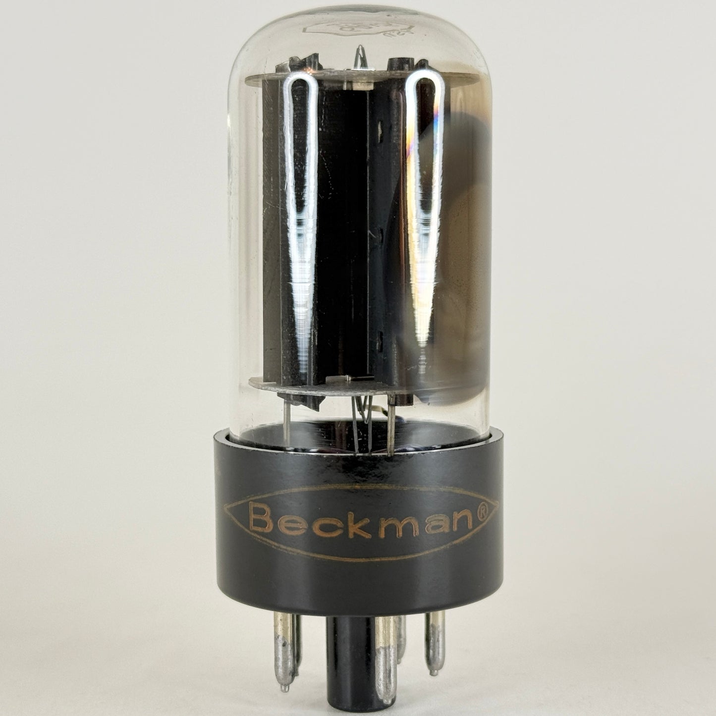 (1) Tested Beckman 6AX5GT Tube Code 66-17 RCA EIA Full Wave Rectifier Tube