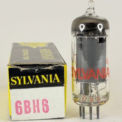 (1) Tested Sylvania 6BH6 Tube & Box Red Letters Code dc AWN Pentode Vacuum Tube