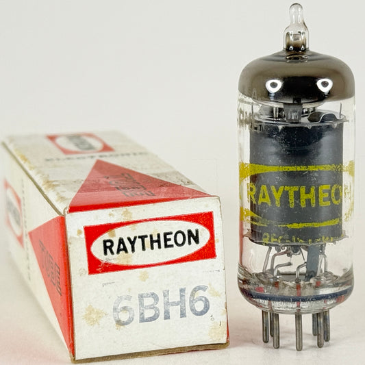 (1) Tested Raytheon 6BH6 Tube with Box Date Code D12 Pentode Vacuum Tube (b)