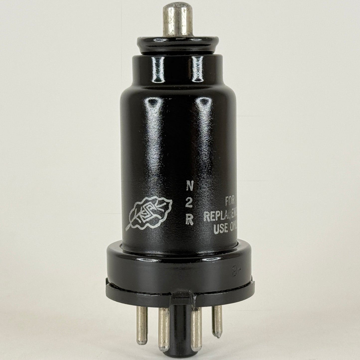 (1) Tested Sylvania 6K7 Tube Date Code N2R Pentode Black Metal Vacuum Tube