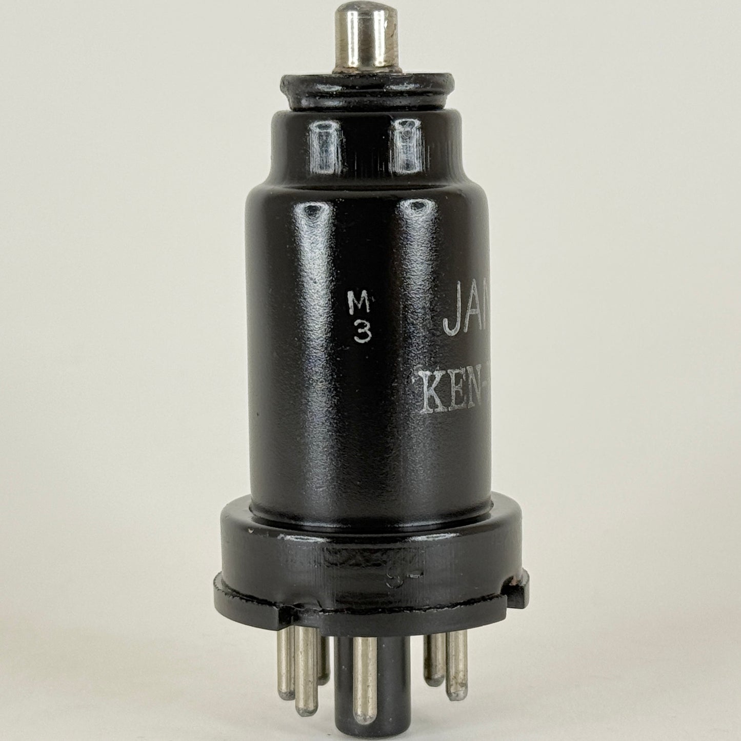 (1) Tested Ken-Rad JAN CKR 6K7 Tube VT-86 Date Code M3 Pentode Black Metal Tube
