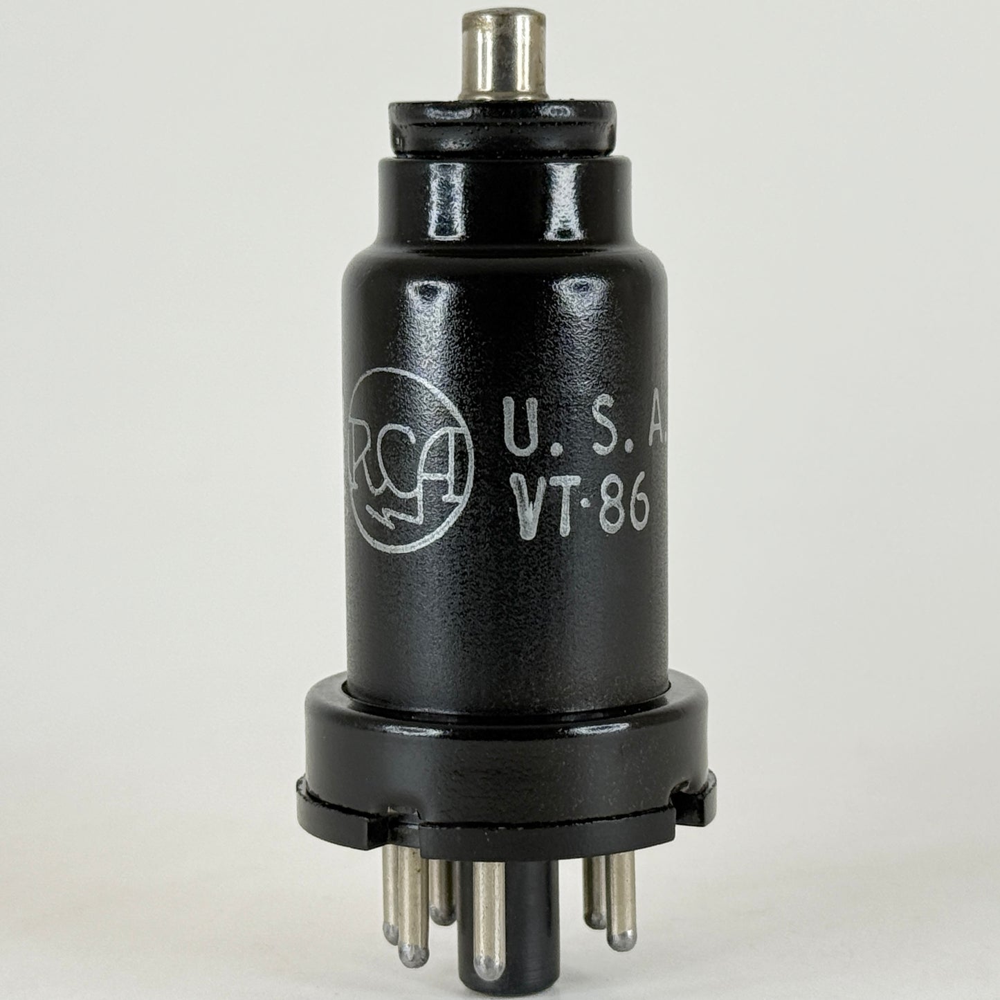 (1) Tested 1943 RCA 6K7 USA VT-86 Tube Code K4E Mil-Spec Remote Cut Off Pentode