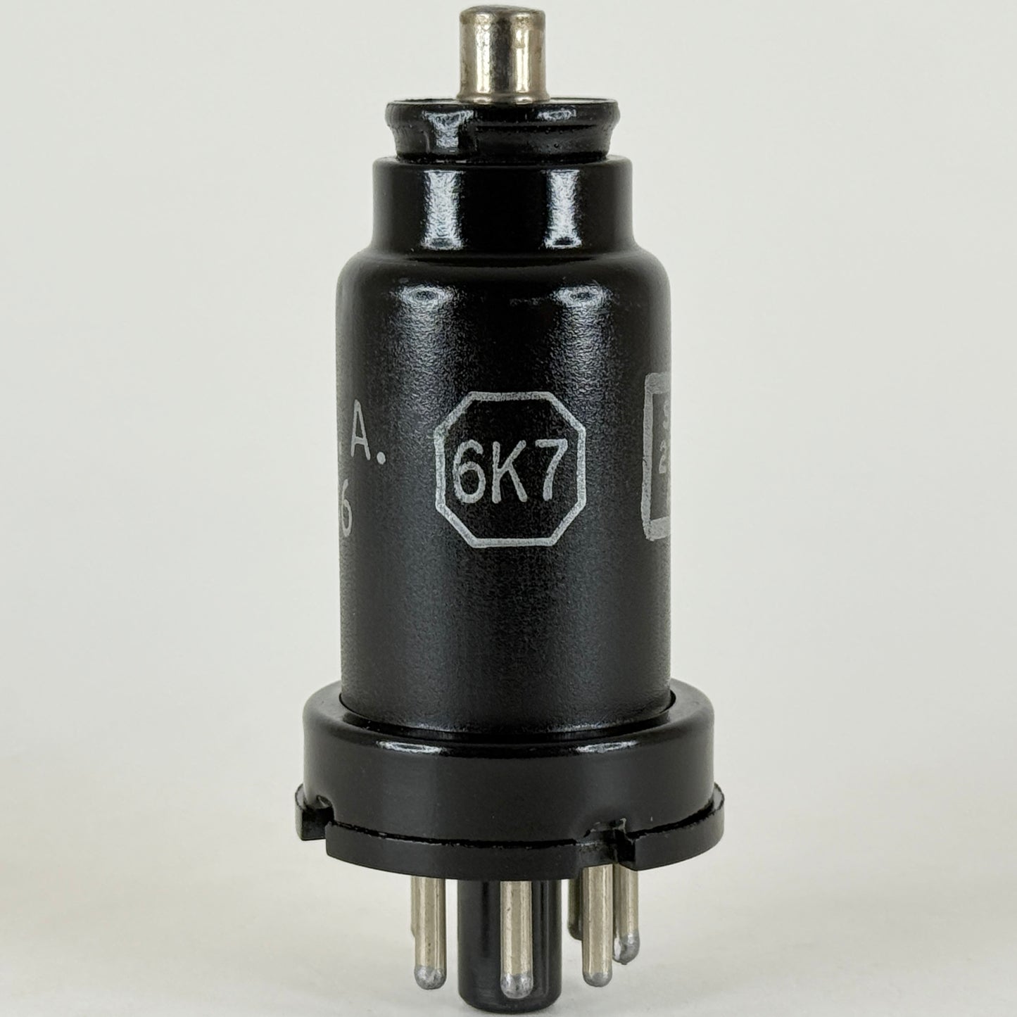 (1) Tested 1943 RCA 6K7 USA VT-86 Tube Code K4E Mil-Spec Remote Cut Off Pentode