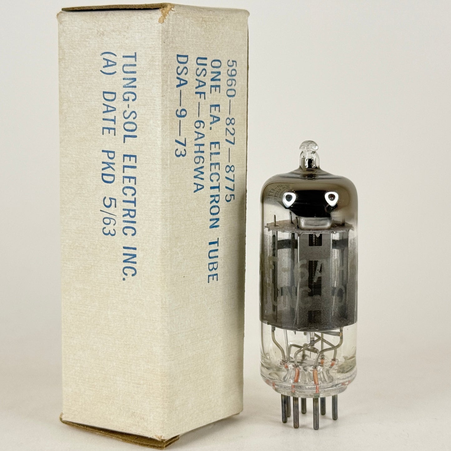 (1) Tested 1963 Tung Sol USAF 6AH6WA Tube Code 6321 Mil Spec 6AH6 WA Tube (b)