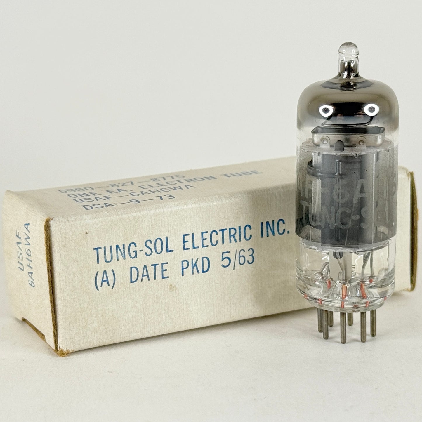 (1) Tested 1963 Tung Sol USAF 6AH6WA Tube Code 6321 Mil Spec 6AH6 WA Tube (c)