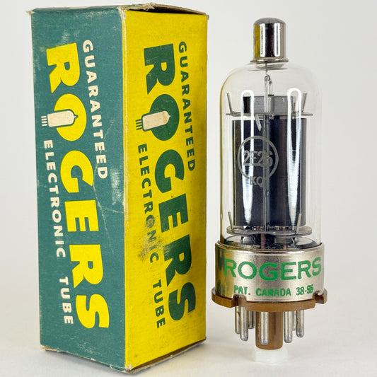 (1) Tested Rogers 2E26 Tube with Box Made in Canada Code 38-56 Beam Tetrode Tube