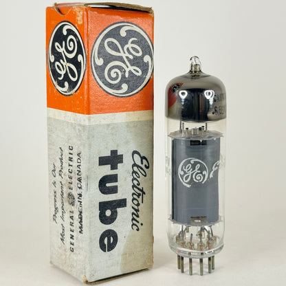 (1) Tested GE 6EM5 Tube with Box Made in Canada Code FV Beam Power Vacuum Tube