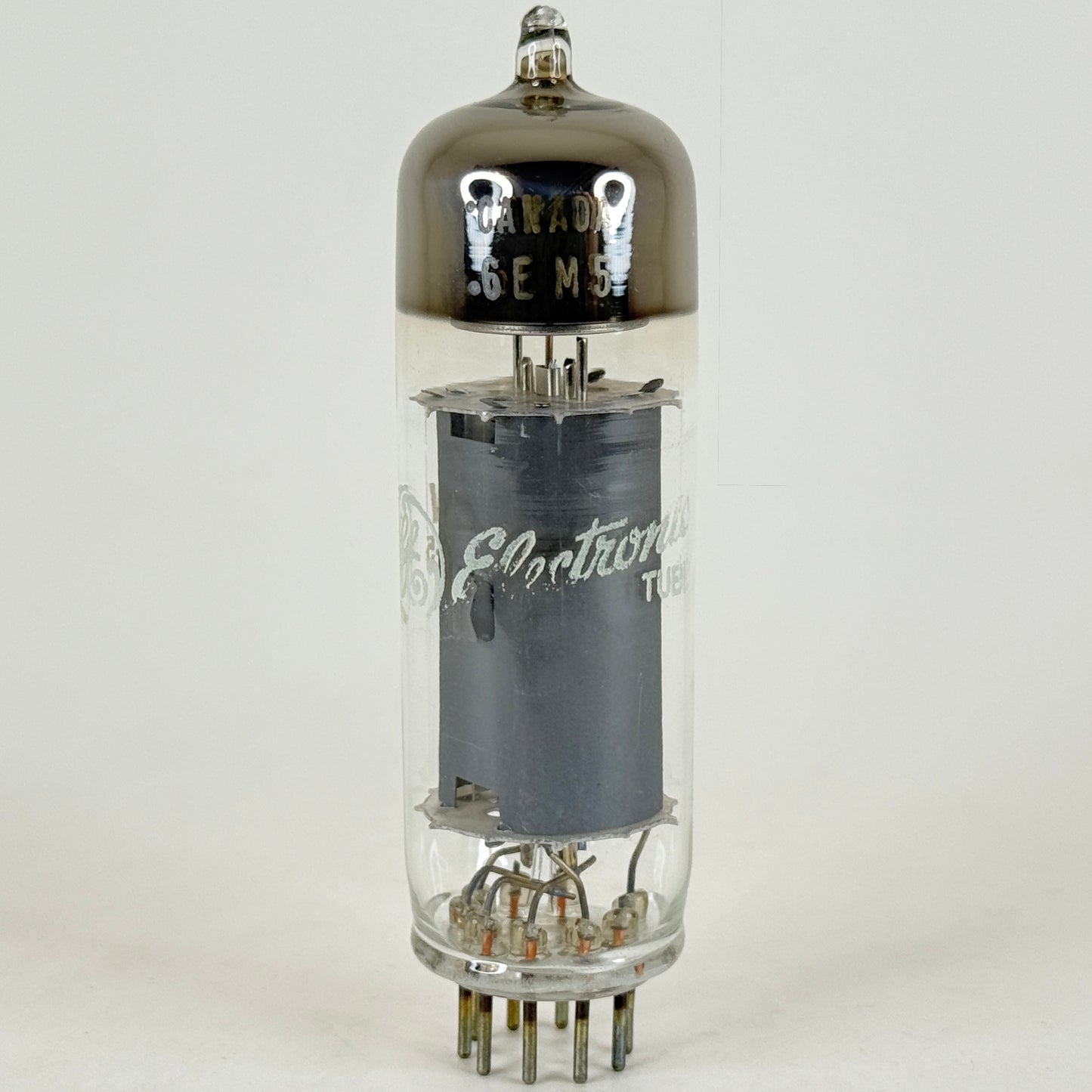 (1) Tested GE 6EM5 Tube with Box Made in Canada Code FV Beam Power Vacuum Tube