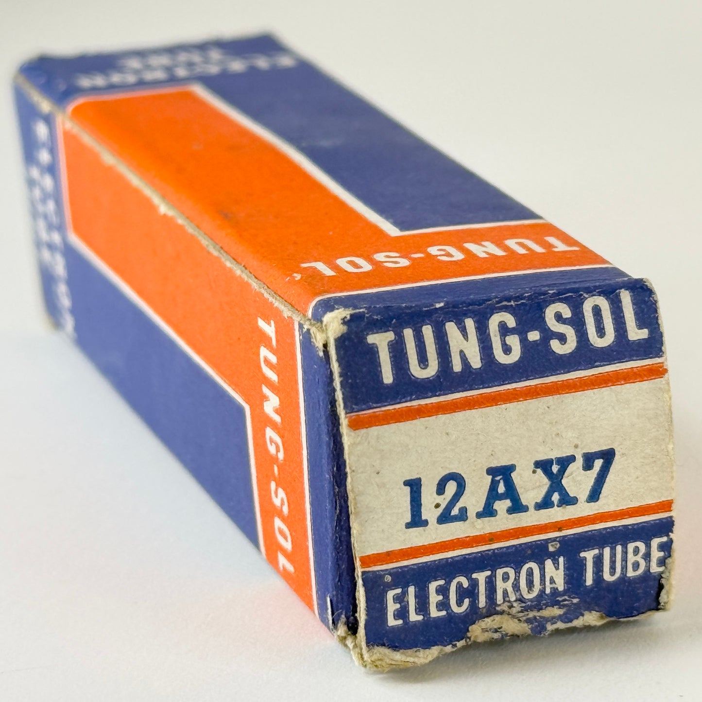 (1) Tested Very Strong Balanced Tung Sol 12AX7 Tube and Box Gray Plates 620-3