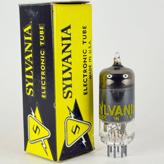 (1) Tested Sylvania 6CB6A Tube with Box 6CB6 A Sharp Cutoff Pentode Vacuum Tube