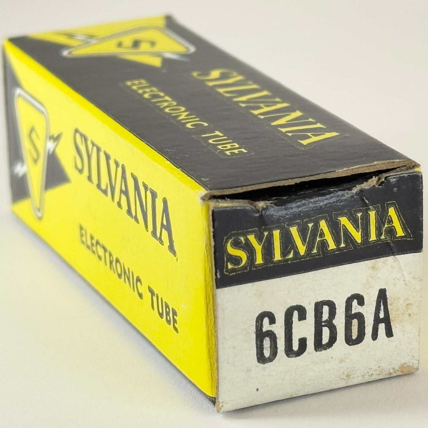 (1) Tested Sylvania 6CB6A Tube with Box 6CB6 A Sharp Cutoff Pentode Vacuum Tube