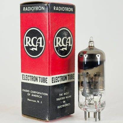 (1) Tested RCA 6CB6 Tube with Box Date Code AJ Sharp Cut Off Pentode Tube