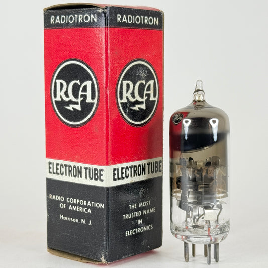 (1) Tested RCA 6CB6 Tube with Box Date Code AJ Sharp Cut Off Pentode Tube