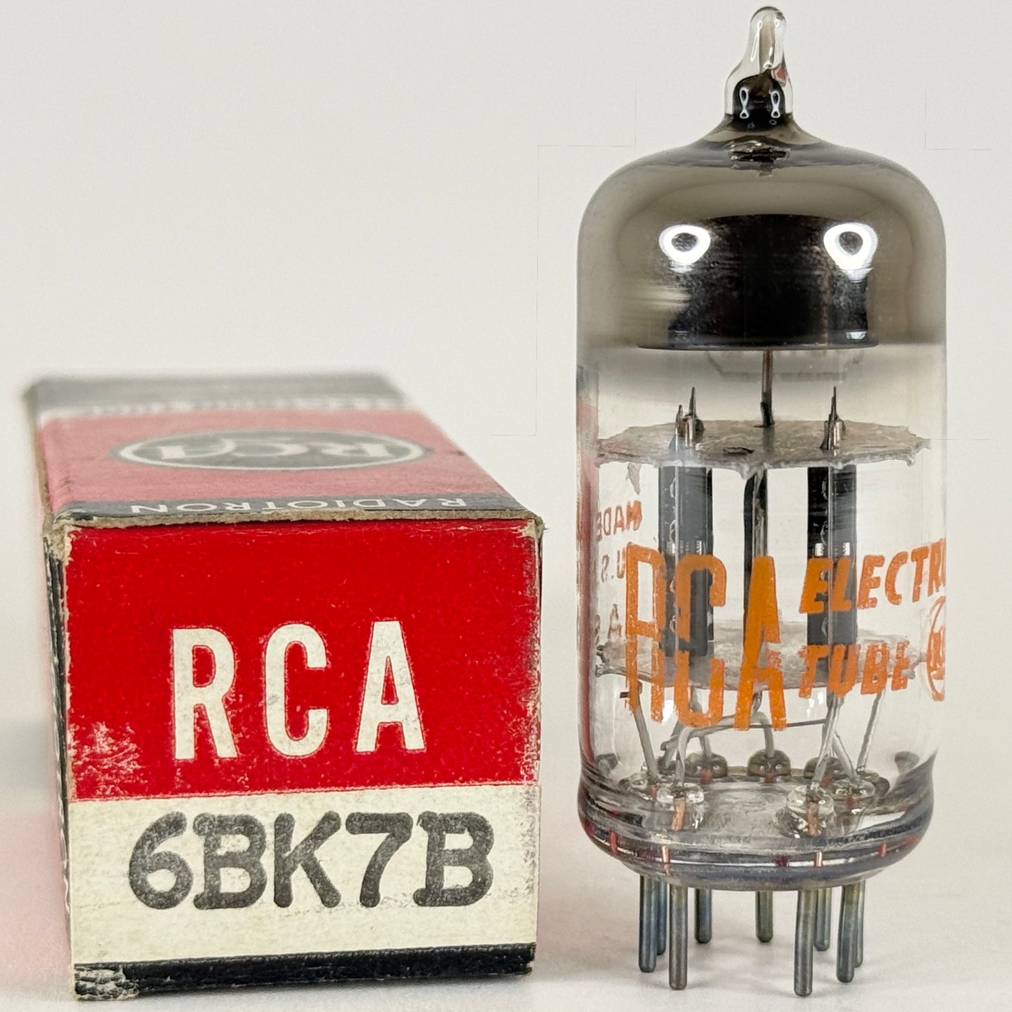 (1) Tested RCA 6BK7B Tube with Box Code AS 6BK7 B Twin Triode Vacuum Tube (b)