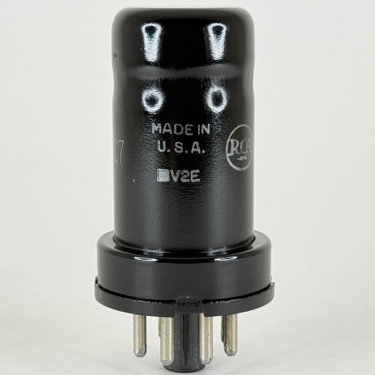 (1) Tested RCA JAN CRC 6AC7 Tube VT-112 Code ◼️V2E Mil Spec Sharp Cutoff Pentode