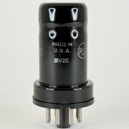 (1) Tested RCA JAN CRC 6AC7 Tube VT-112 Code ◼️V2E Mil Spec Sharp Cutoff Pentode
