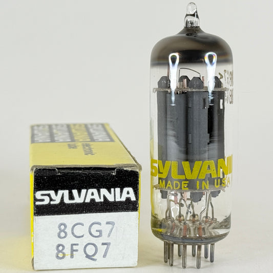 (1) Tested Sylvania 8CG7 8FQ7 Tube with Box Date Code md AHF 8FQ7 Tube 8CG7 Tube