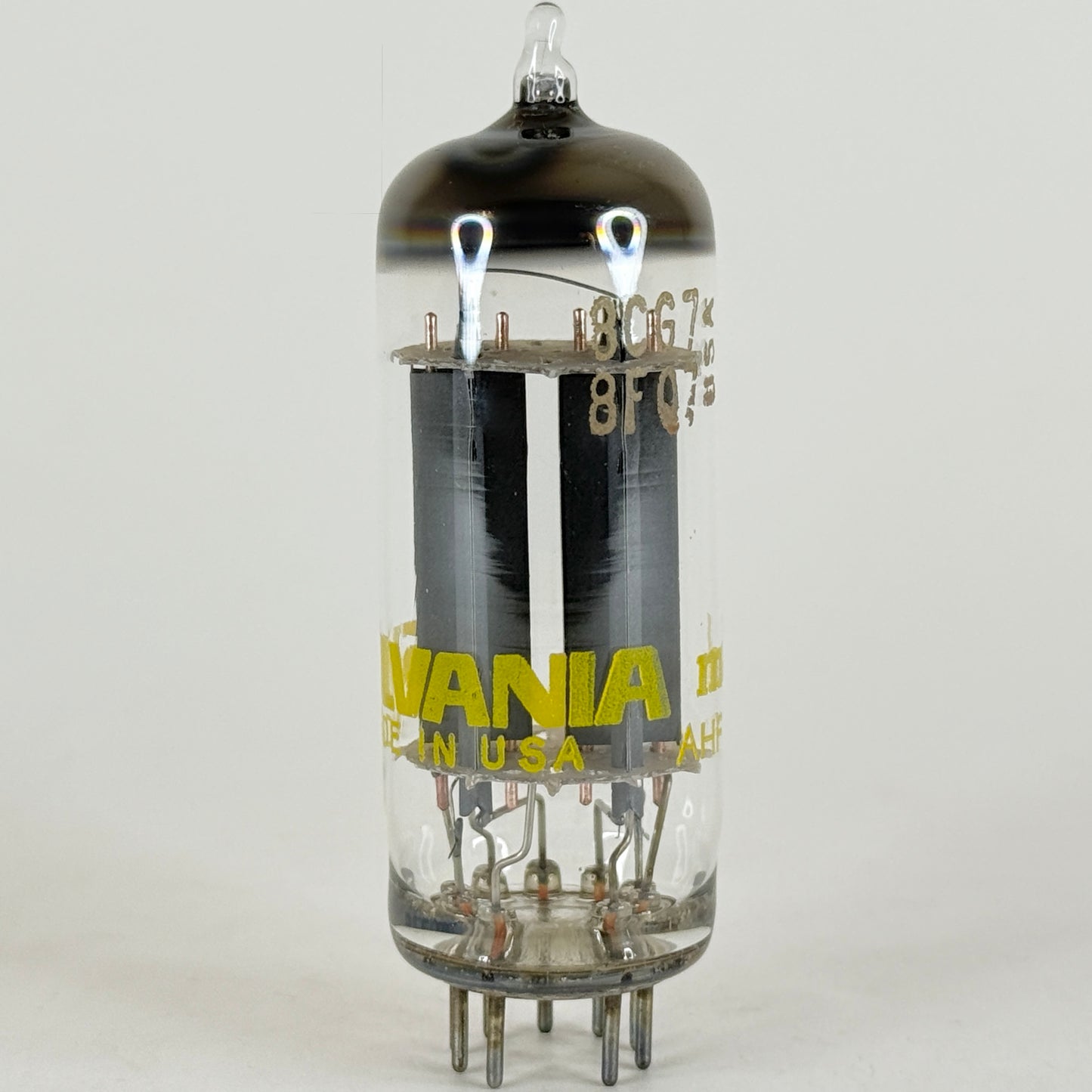 (1) Tested Sylvania 8CG7 8FQ7 Tube with Box Date Code md AHF 8FQ7 Tube 8CG7 Tube