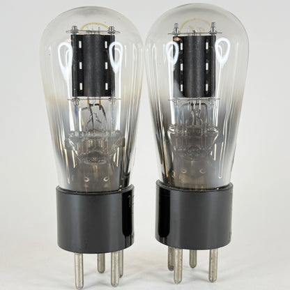 Tested Matched Pair Fada Radio Type 56 Tubes Engraved Base Globe Vacuum Tubes