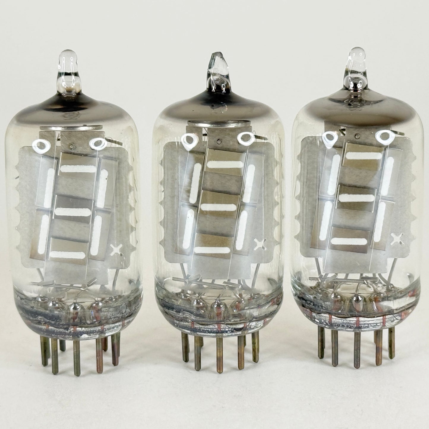Lot of (3) GE Y-1938 VFD Tubes Vacuum Fluorescent Display Nixie Tubes with Boxes