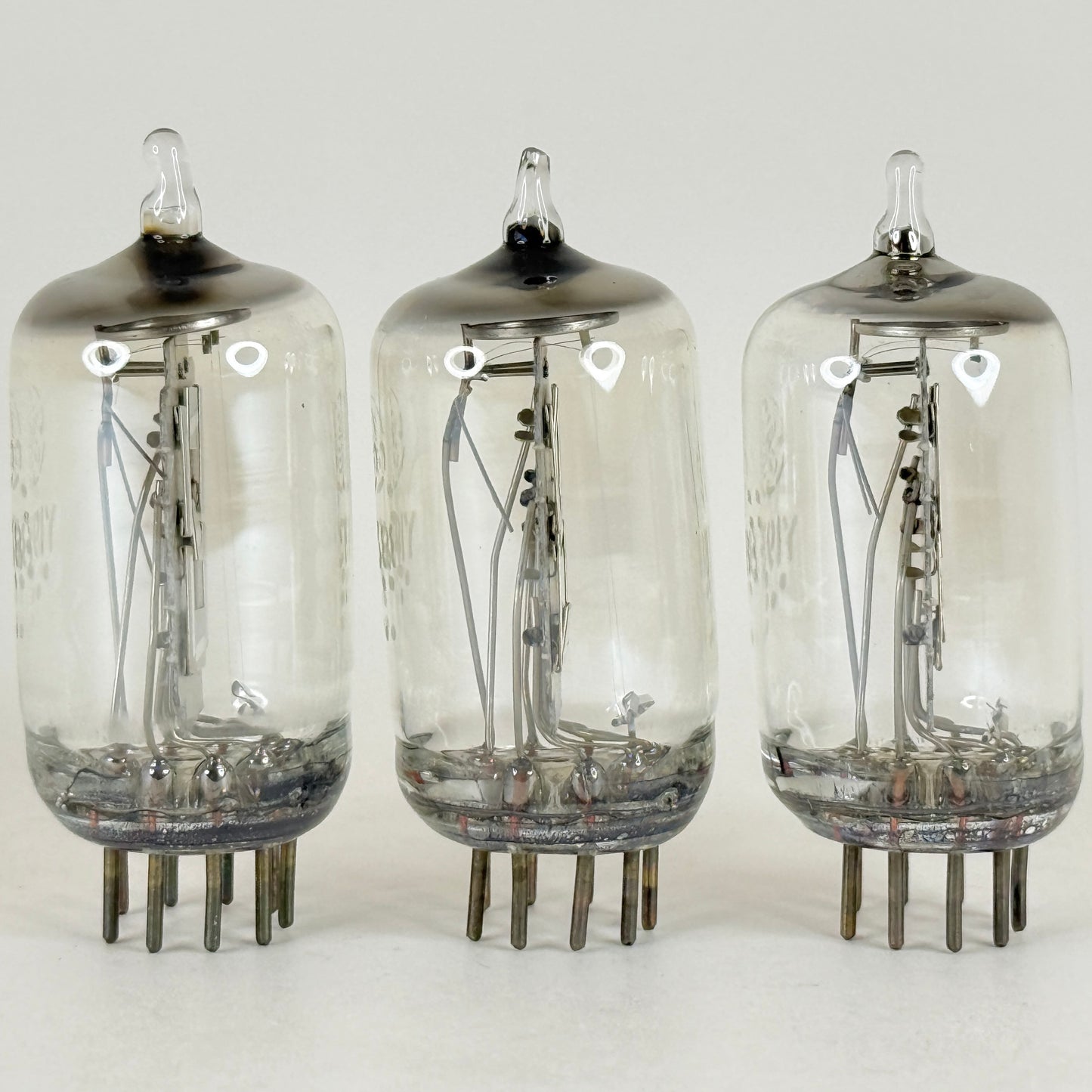 Lot of (3) GE Y-1938 VFD Tubes Vacuum Fluorescent Display Nixie Tubes with Boxes