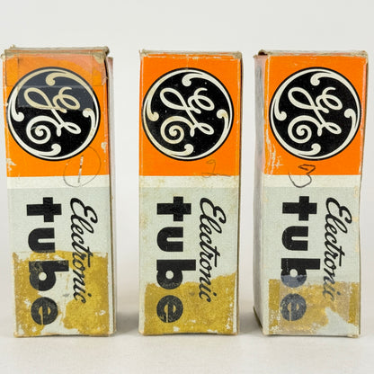 Lot of (3) GE Y-1938 VFD Tubes Vacuum Fluorescent Display Nixie Tubes with Boxes