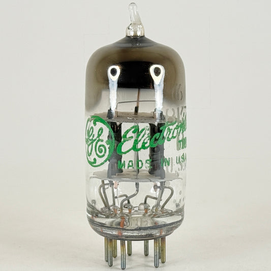 (1) Tested GE 6BK7B Tube Green Letters General Electric 6BK7 B Twin Triode Tube