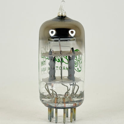 (1) Tested GE 6BK7B Tube Green Letters General Electric 6BK7 B Twin Triode Tube