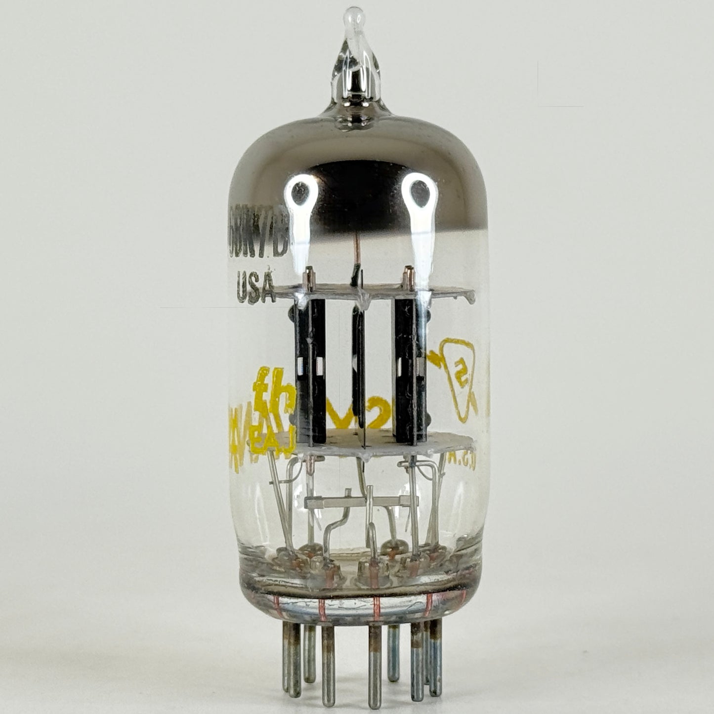 (1) Tested Sylvania 6BK7B Tube with Box Code fh EAJ 6BK7 B Twin Triode Tube (a)