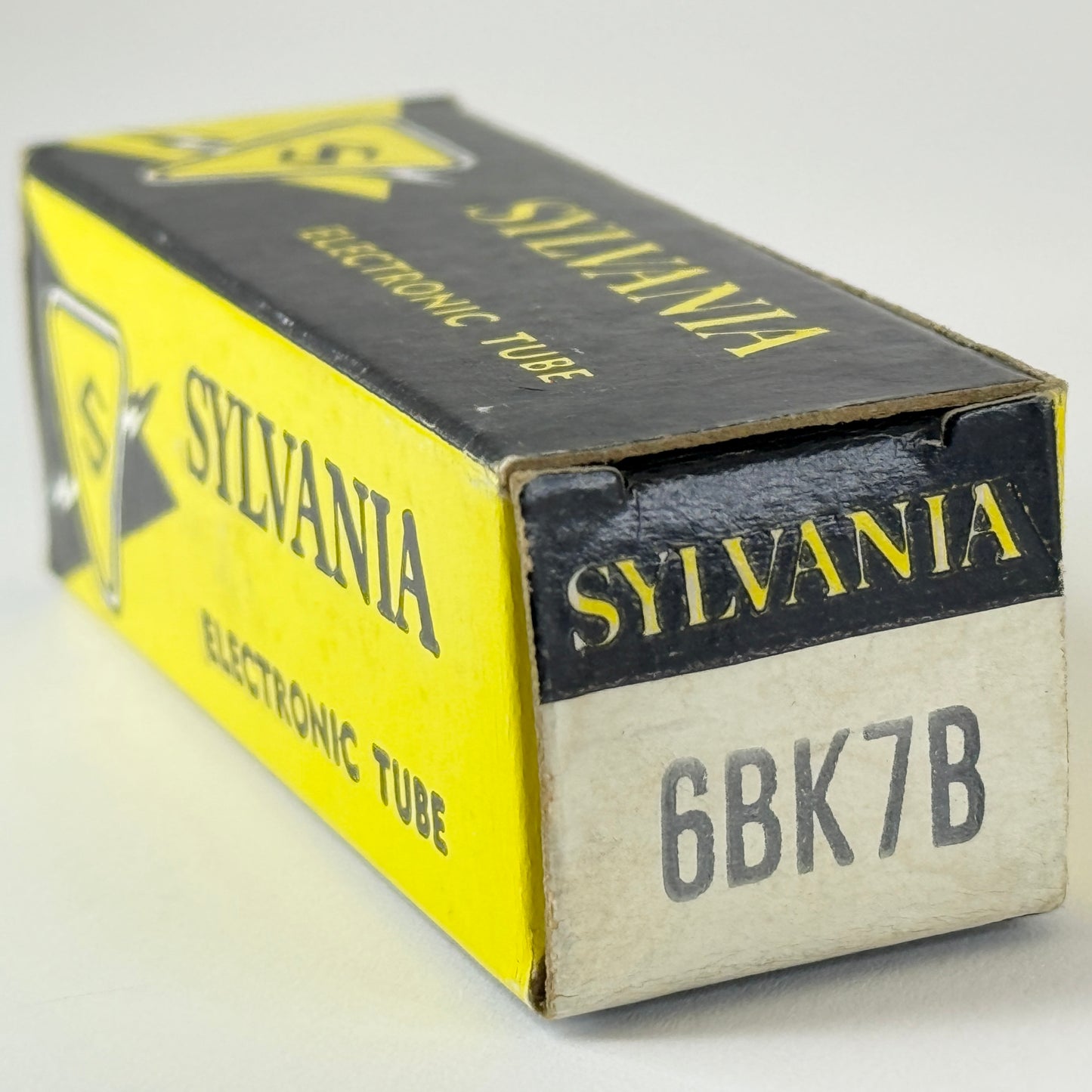 (1) Tested Sylvania 6BK7B Tube with Box Code fh EAJ 6BK7 B Twin Triode Tube (a)