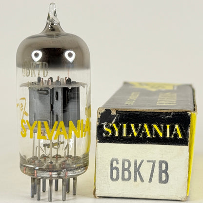 (1) Tested Sylvania 6BK7B Tube and Box Code fh EAJ 6BK7 B Twin Triode Tube (b)