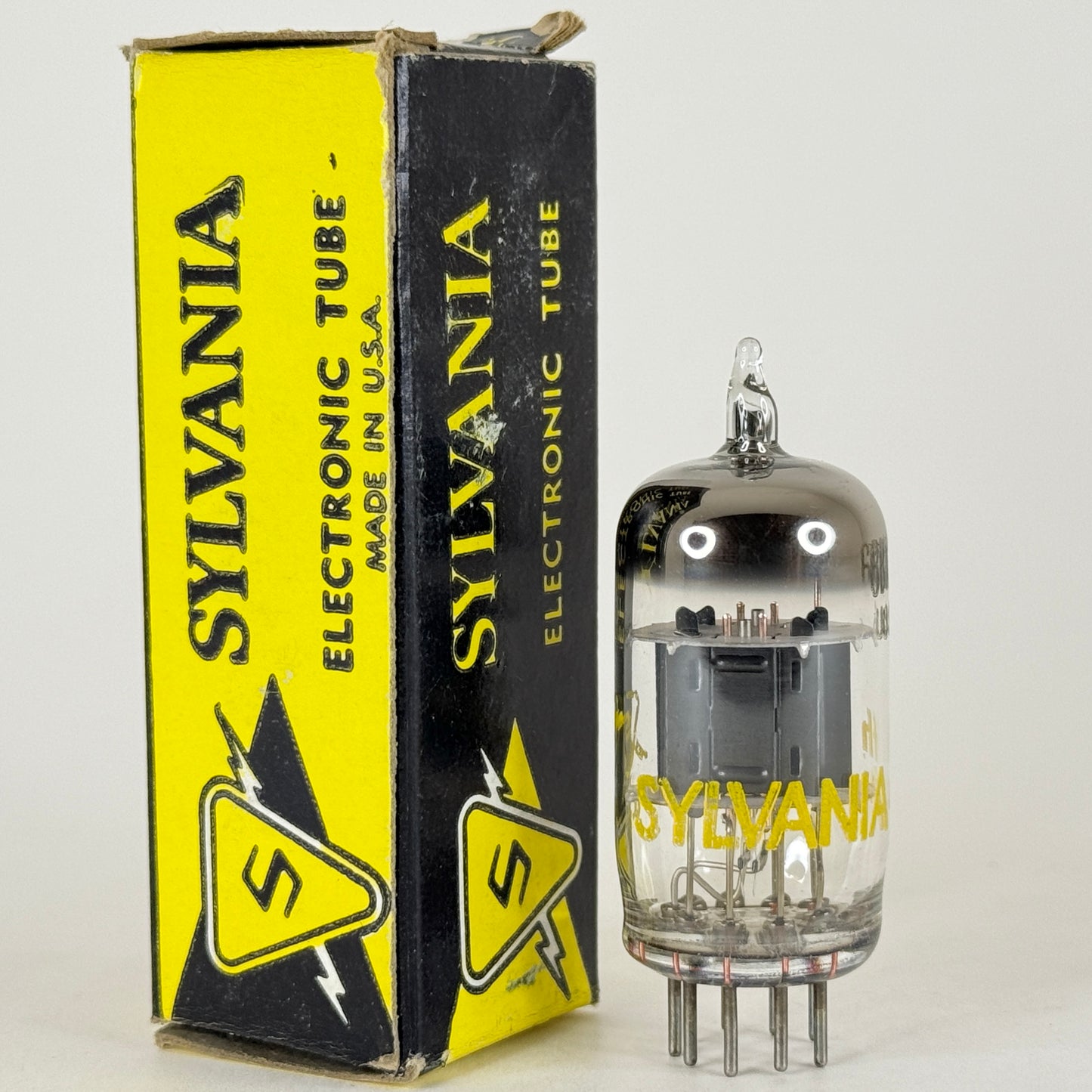 (1) Tested Sylvania 6BK7B Tube with Box Code fh EAJ 6BK7 B Twin Triode Tube (c)
