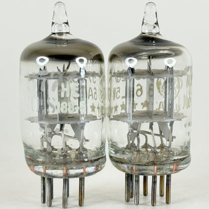 Tested Balanced Matched Pair GE 5726 6AL5W Tubes Five Star ☆☆☆☆☆ Codes HE