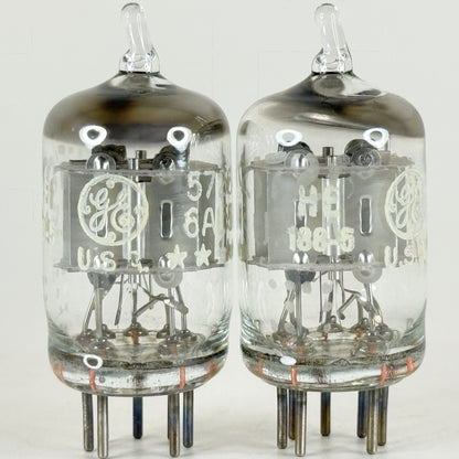 Tested Balanced Matched Pair GE 5726 6AL5W Tubes Five Star ☆☆☆☆☆ Codes HE