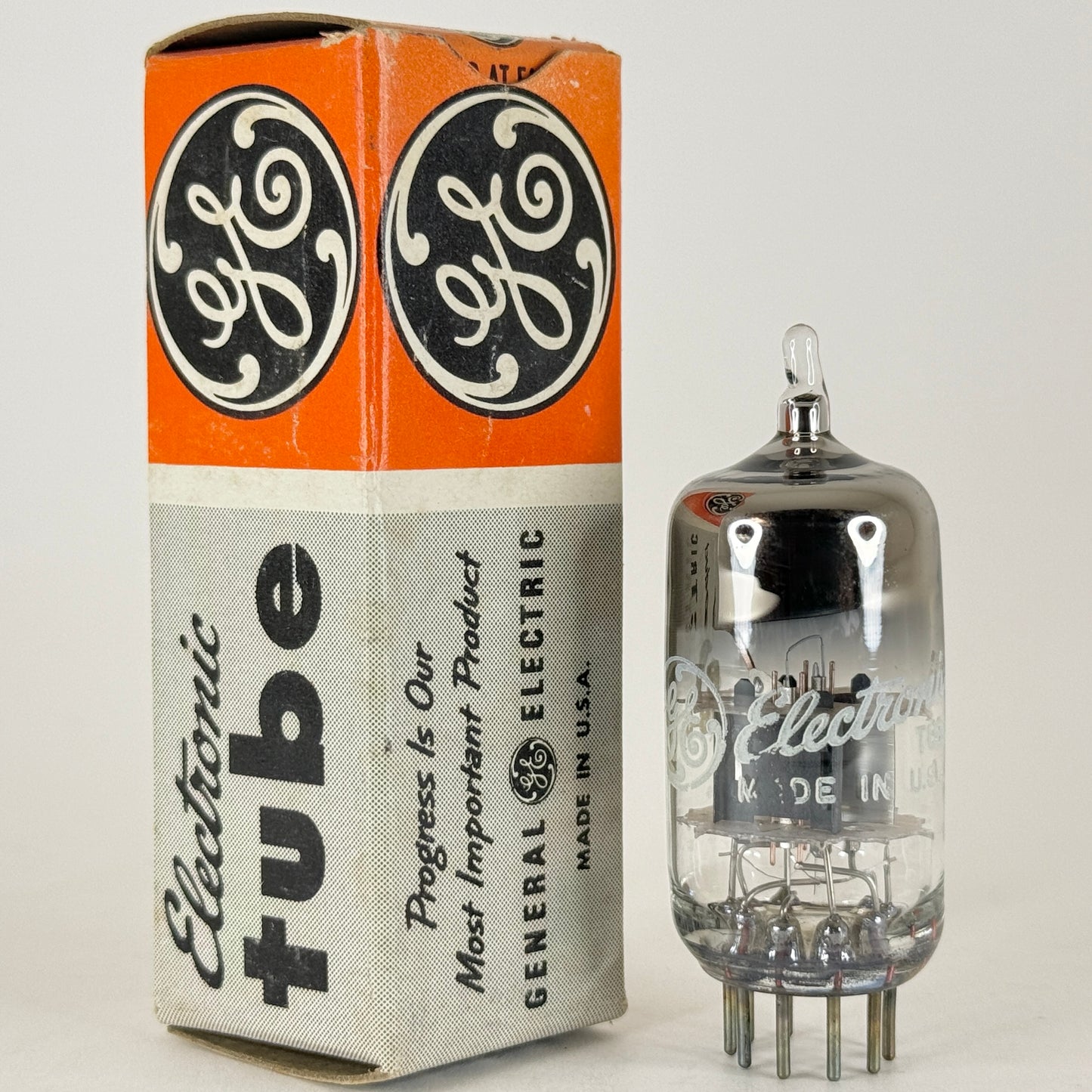 (1) Tested GE 6BQ7A Tube and Box Code RT 6BQ7 A Twin Triode Vacuum Tube